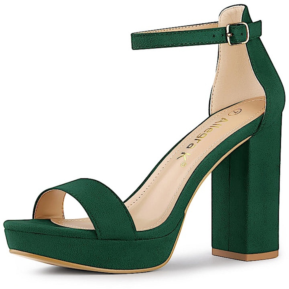 MICHAEL KORS Suede Platform Pumps-Size 8-GREEN-READ/SEE ACTUAL PHOTOS!!!